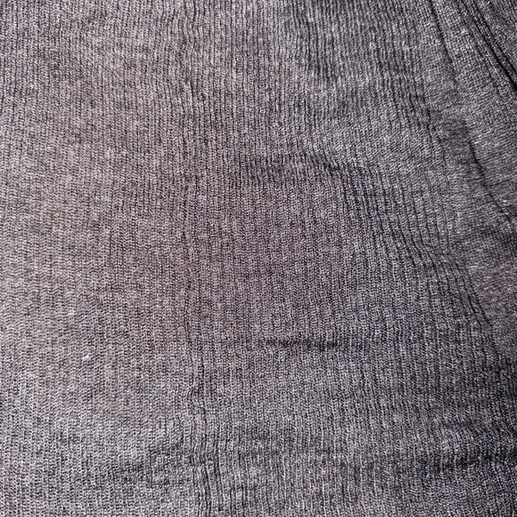 Open-Front Lightweight Draped Cardigan - Charcoal - Picture 5 of 5